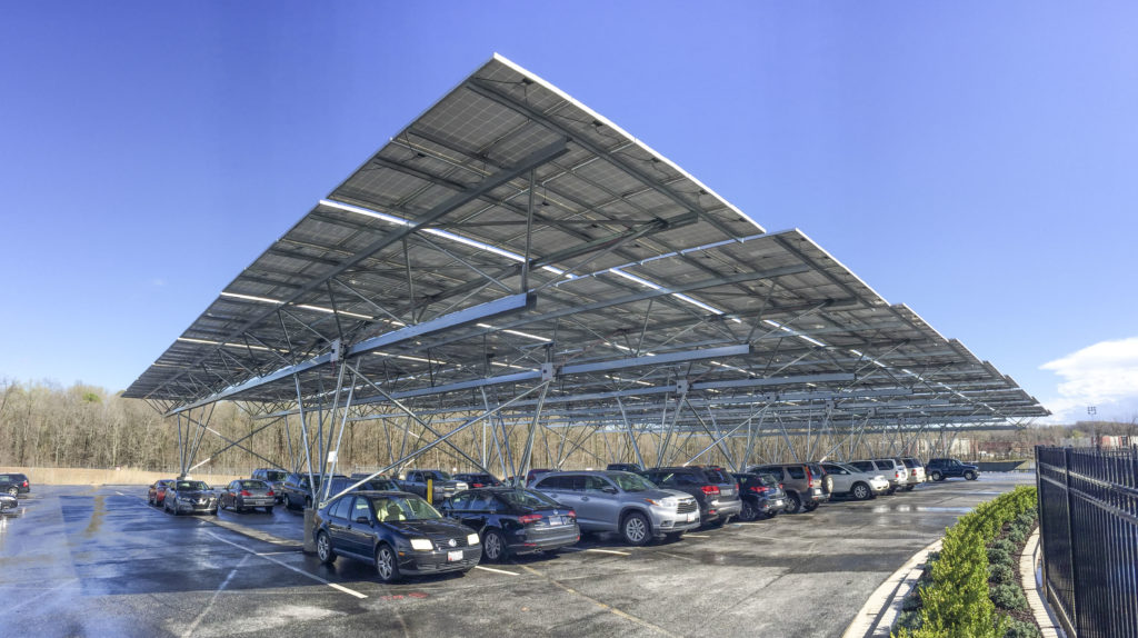solar canopies for parking lots
