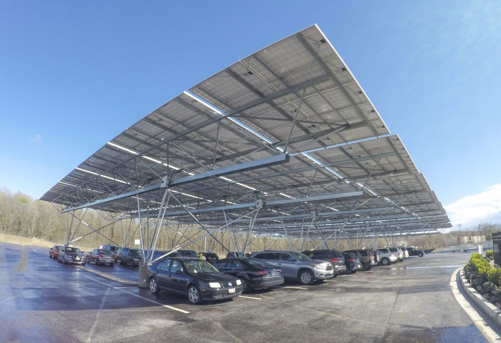 solar canopies for parking lots